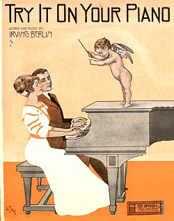 Sheet music cover, Try it on Your Piano